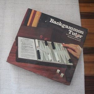Vintage 1974 Backgammon Tutor Board Game